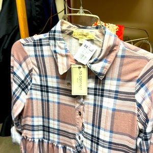 Adorable, faux flannel dress.